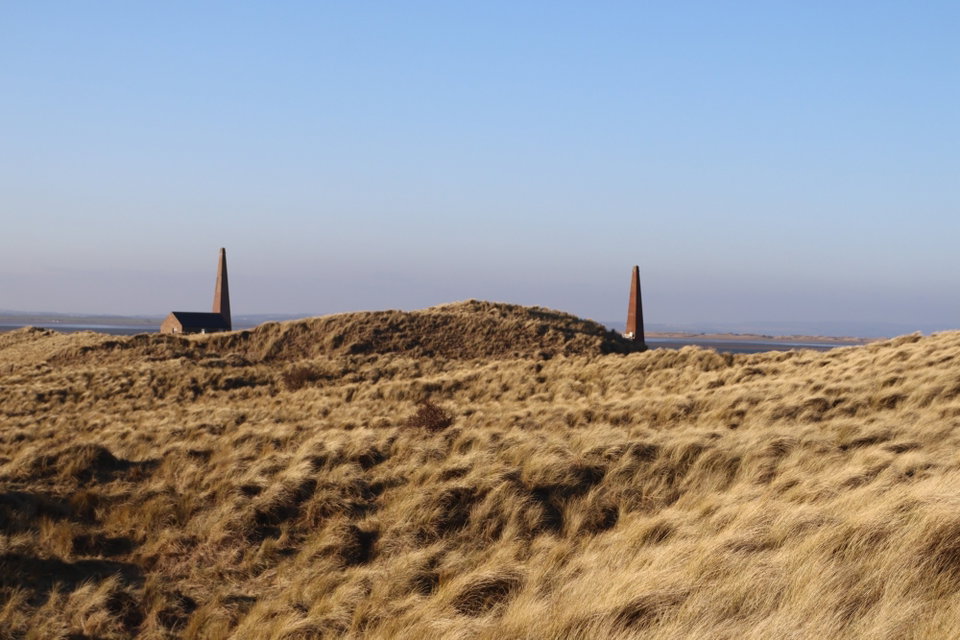 Old Law Beacons On Guile Point On Holy Island - Fabulous North
