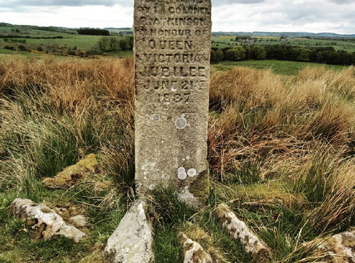 Jubilee Stone On Shaftoe Crags