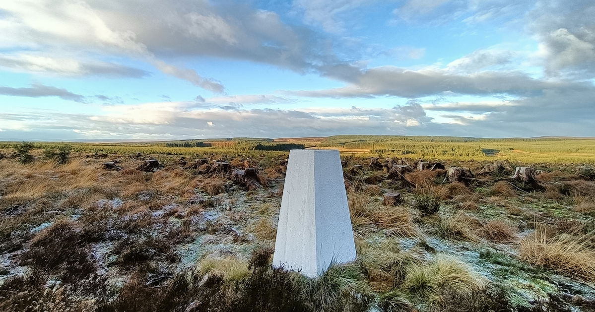 Manside Cross Trig Point In Elsdon - Fabulous North