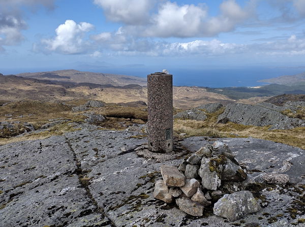 Meall Nan Each Trig Point And Ben Laga