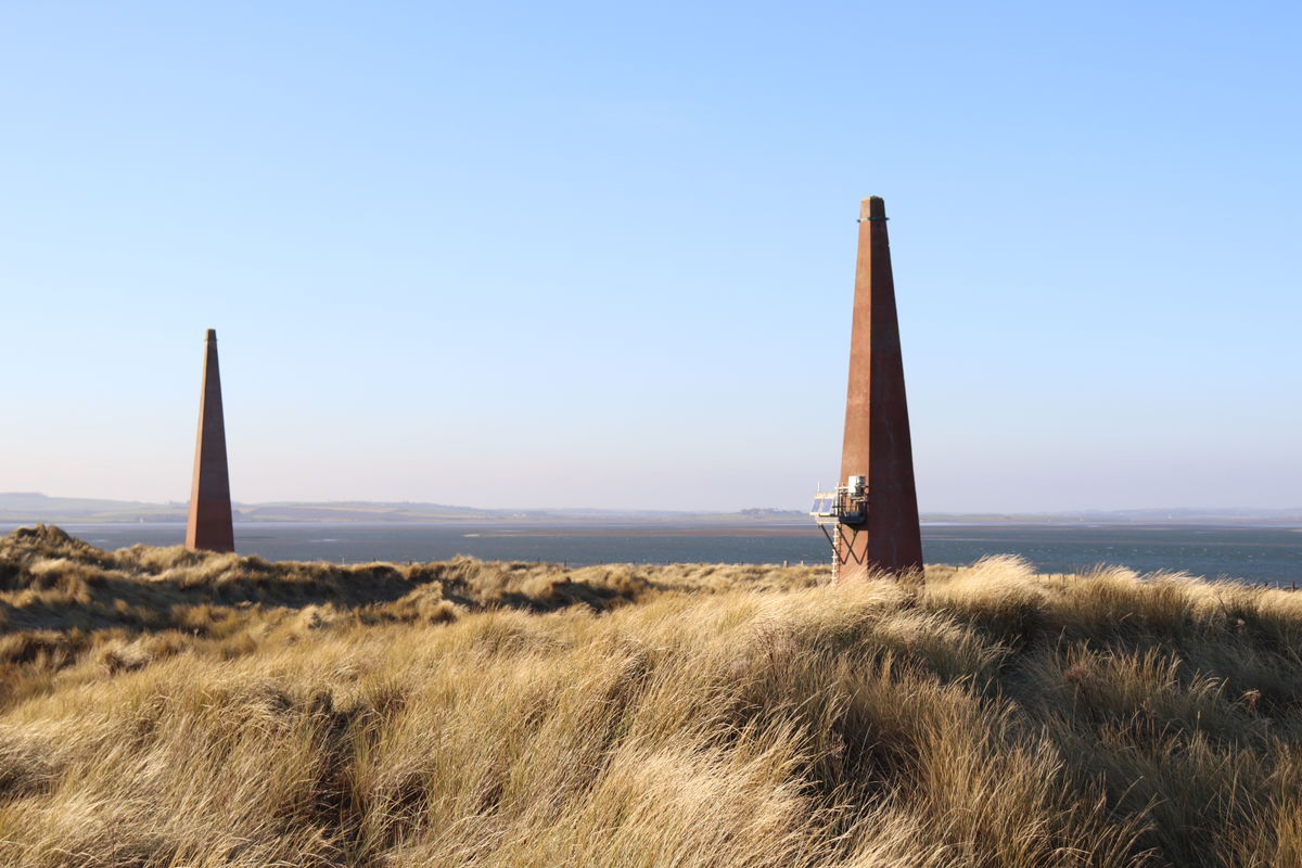 Old Law Beacons On Guile Point On Holy Island - Fabulous North