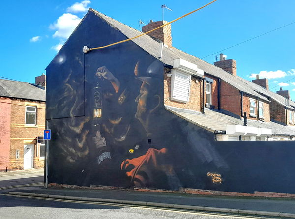 Our Future We Build From Our Past Mural