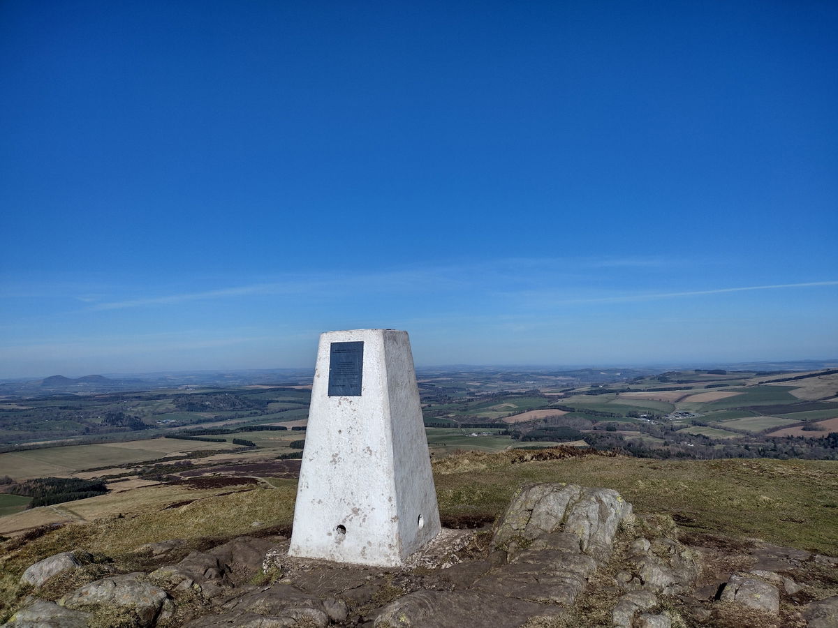 Rubers Law Trig Point In Hawick - Fabulous North