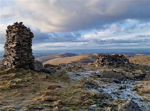 Windy Gyle And The Cheviot From Cocklawfoot